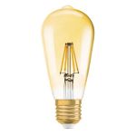 Osram Vintage 1906 LED E27 Edison Fadenlampe Gold 7W 725lm - 825 Extra Warmweiß | Dimmbar - Ersatz für 60W