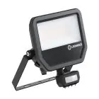 Ledvance Led-Scheinwerfer Aluminium Schwarz 41W 5500lm 100D - 830 Warmweiß | IP65 - Bewegungs- Und Lichtsensor - Symmetrisch