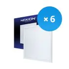 Mehrfachpackung 6x Noxion LED Panel Delta Pro V2.0 Highlum 40W 5280lm - 830 Warmweiß | 62.5x62.5cm - UGR 