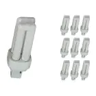 Mehrfachpackung 10x Osram Dulux D 10W 830 | Warmweiß - 2-Pins