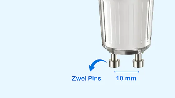 GU10 LED-Strahler Aufbau